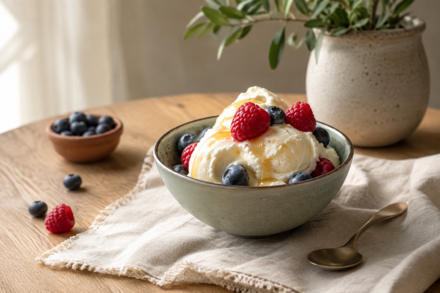 High-Protein Cottage Cheese Ice Cream (25g, No Churn)