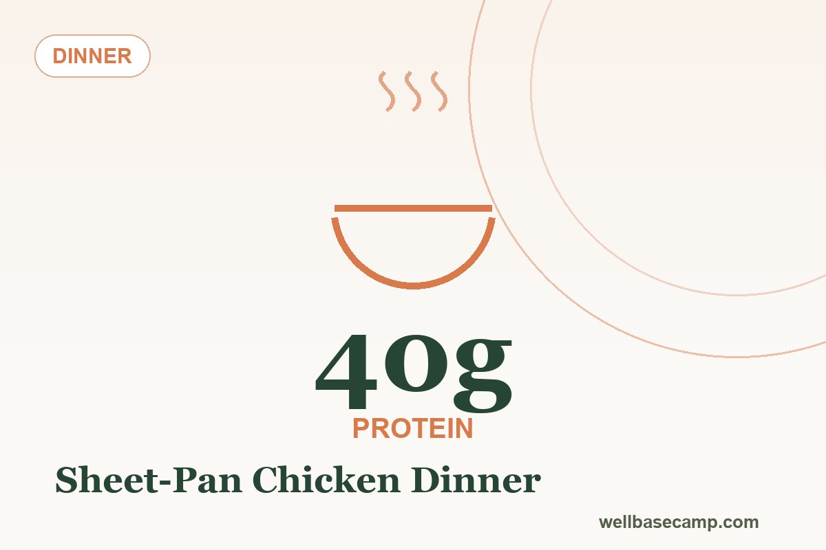 High-Protein Sheet-Pan Chicken Dinner (One Pan, 40g)